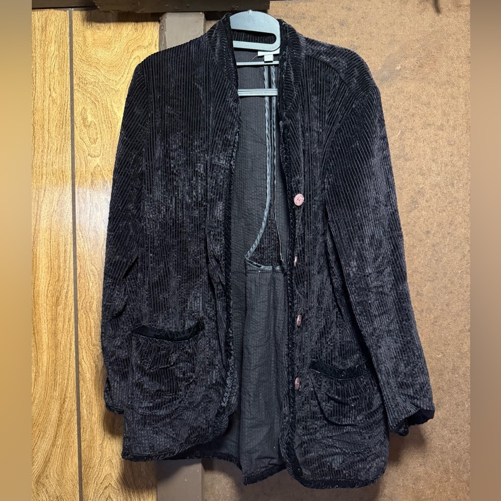 J. Jill black corduroy cotton jacket size medium